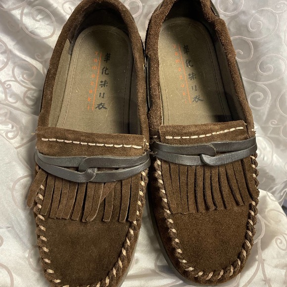 Yamazaki Men's Brown Suede Leather Moccasins - Picture 7 of 7